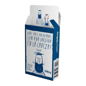 Qué hace un hombre con una sardina en la cabeza