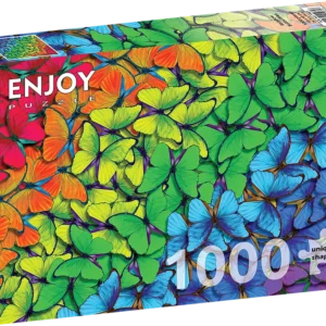 Rompecabezas Enjoy 1000 Piezas - Rainbow Butterflies