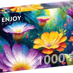 Rompecabezas Enjoy 1000 Piezas - Flowers in the Rain
