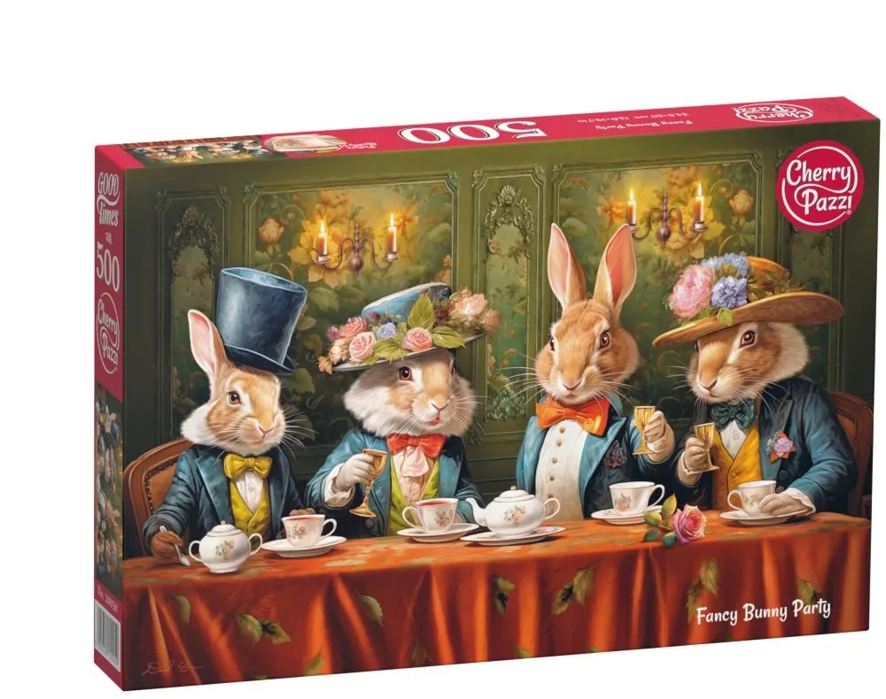 Rompecabezas Cherry Pazzi 500 Piezas - Fancy Bunny Party